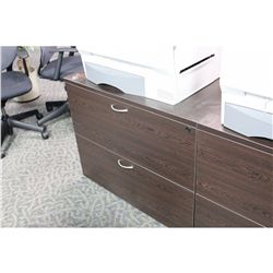 MIDNIGHT OAK 2-DRAWER LATERAL FILE CABINET