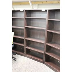 MIDNIGHT OAK 6' BOOKCASE