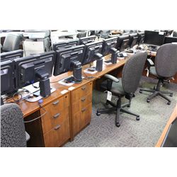 AUTUMN MAPLE 60X30 SINGLE PEDESTAL DESK