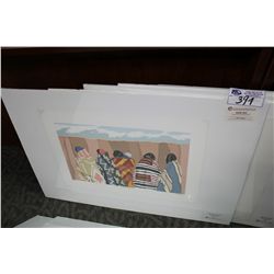 UNFRAMED SILKSCREEN 'CANYON DEL MUERTO' BY IRENE KLAR 8/85