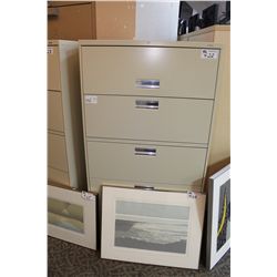 BEIGE 5-DRAWER LATERAL FILE CABINET