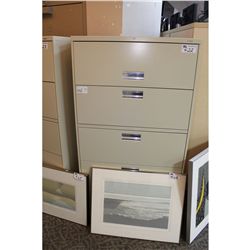 BEIGE 5-DRAWER LATERAL FILE CABINET