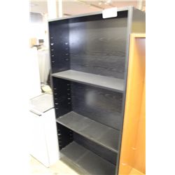 BLACK 6' BOOKCASE