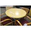Image 1 : HONEY MAPLE 42" ROUND TABLE