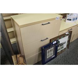MAPLE 3-DRAWER LATERAL FILE CABINET