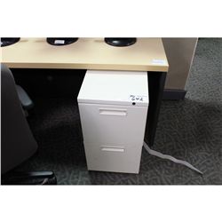 HERMAN MILLER BEIGE 2-DRAWER PEDESTAL