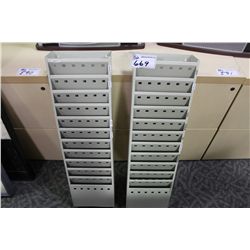 LOT OF 2 WALL-MOUNTED ORGANIZERS