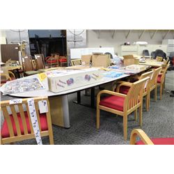 NIENKAMPER GREY 20' OVAL BOARDROOM TABLE