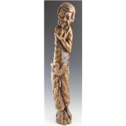 AMERICAN FOLK ART CARVED ROOT FIGURE