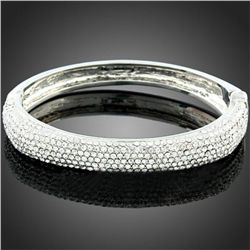 Classic Style Crystal Bangle Bracelet