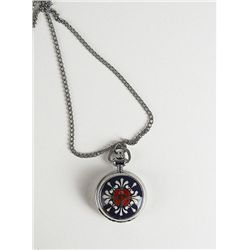 Stainless Steel Ladies' Pocketwatch W/painted Case