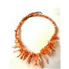 Image 1 : Light Pink Salmon Coral Branch Necklace