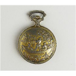 Men's Ornately Carved Pocket Watch