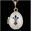 Image 2 : Fleur-de-lis Faberge Locket