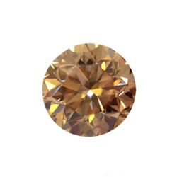 Bianco 3.5 Carat Champagne Round Brilliant Diamond