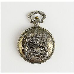 Men's Ornately Carved Pocket Watch