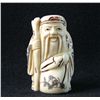 Image 1 : Handcarved Ox Bone Netsuke Figure