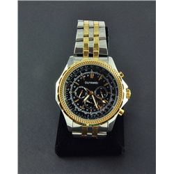 Men's Classic Black Golden Wrist Watch