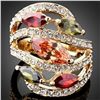 Image 1 : Lovely Multicolor Crystal Ring, size 8