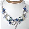 Image 1 : ARTISAN BLUE NAUTILUS KYANITE TOPAZ NECKLACE