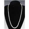Image 1 : LADIES GRADUATED PEARL NECKLACE W/ 14K CLASP