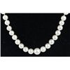 Image 2 : LADIES GRADUATED PEARL NECKLACE W/ 14K CLASP