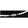Image 3 : LADIES GRADUATED PEARL NECKLACE W/ 14K CLASP