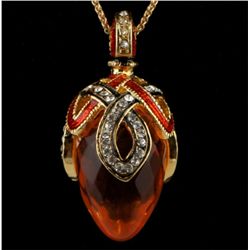 Crystal Loop Faberge Pendant