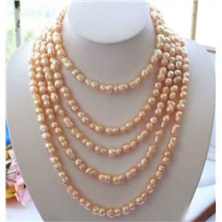 100in 16MM PINK BAROQUE FRESHWATER Pearl Necklace