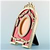 Image 2 : Semicircular Red Enamel Faberge Picture Frame