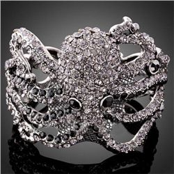 Unique Octopus Crystal Bangle Bracelet