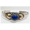 Image 1 : Sterling Silver & Lapis Cuff Bracelet