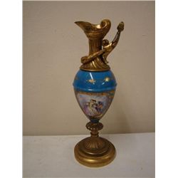 Sevres style 19th C gilded Urn