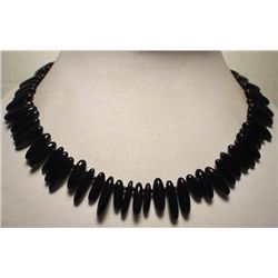 Superb Black Onyx Necklace