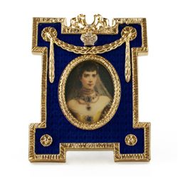 Blue Enameled Faberge Picture Frame