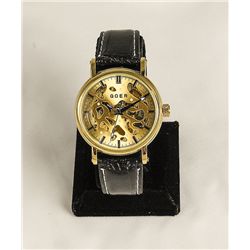 Men's Golden Skeleton Luxury Watch