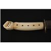 Image 2 : 19th C Dagger Hand Carved Walrus Tusk Handle