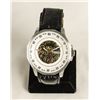 Image 1 : Contemporary Skeleton Stainless Steel Watch