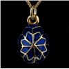 Image 1 : Snowflake Faberge Egg Pendant