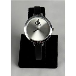 Lady's Hot Leather Watch W/silver Face