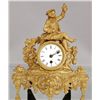 Image 1 : French Figural Spelter Mantel Clock, Hunting scene
