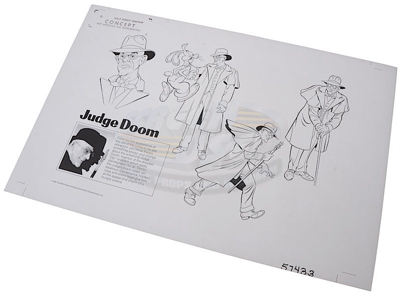 Who Framed Roger Rabbit - Judge Doom Design Concept
