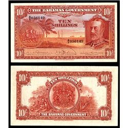 Bahamas Government, 1919 Currency Note Act (1930) Issued Banknote Rarity.