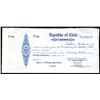 Image 1 : Republic of Chile, 1914, 5000 Pounds Treasury Bill Specimen by BWC.