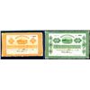 Image 1 : Banco De Oriente, Colombia, 1884-1900 Issue Banknote Pair.