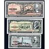 Image 1 : Banco Nacional de Cuba, 1956-58, Trio of Specimen Notes