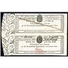 Image 1 : Westphalia, Reichsschulden-Amortisations-Casse, 1820 Uncut Pair Banknote-Coupons.