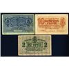 Image 1 : Lietuvos Bankas (Bank of Lithuania), 1922 November Issue, Set of 3 Banknotes