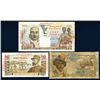Image 1 : Caisse Centrale de la France D'Outre-Mer, ND (1947), Issued Note Trio