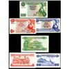 Image 1 : Bank of Mauritius, ND (1967), Set of 3 Issued Banknotes